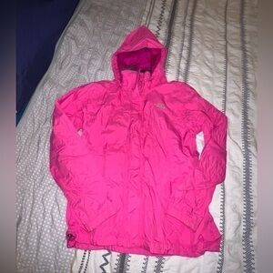 Pink‎ North Face Hooded Waterproof Windbreaker size M